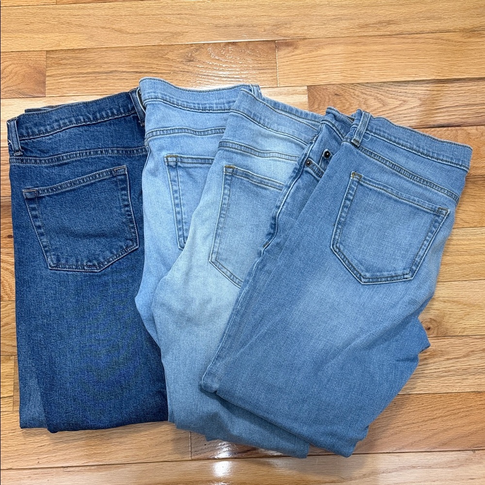 4 PAIR Amazon Essentials Skinny Jeans 33/29 See Description!